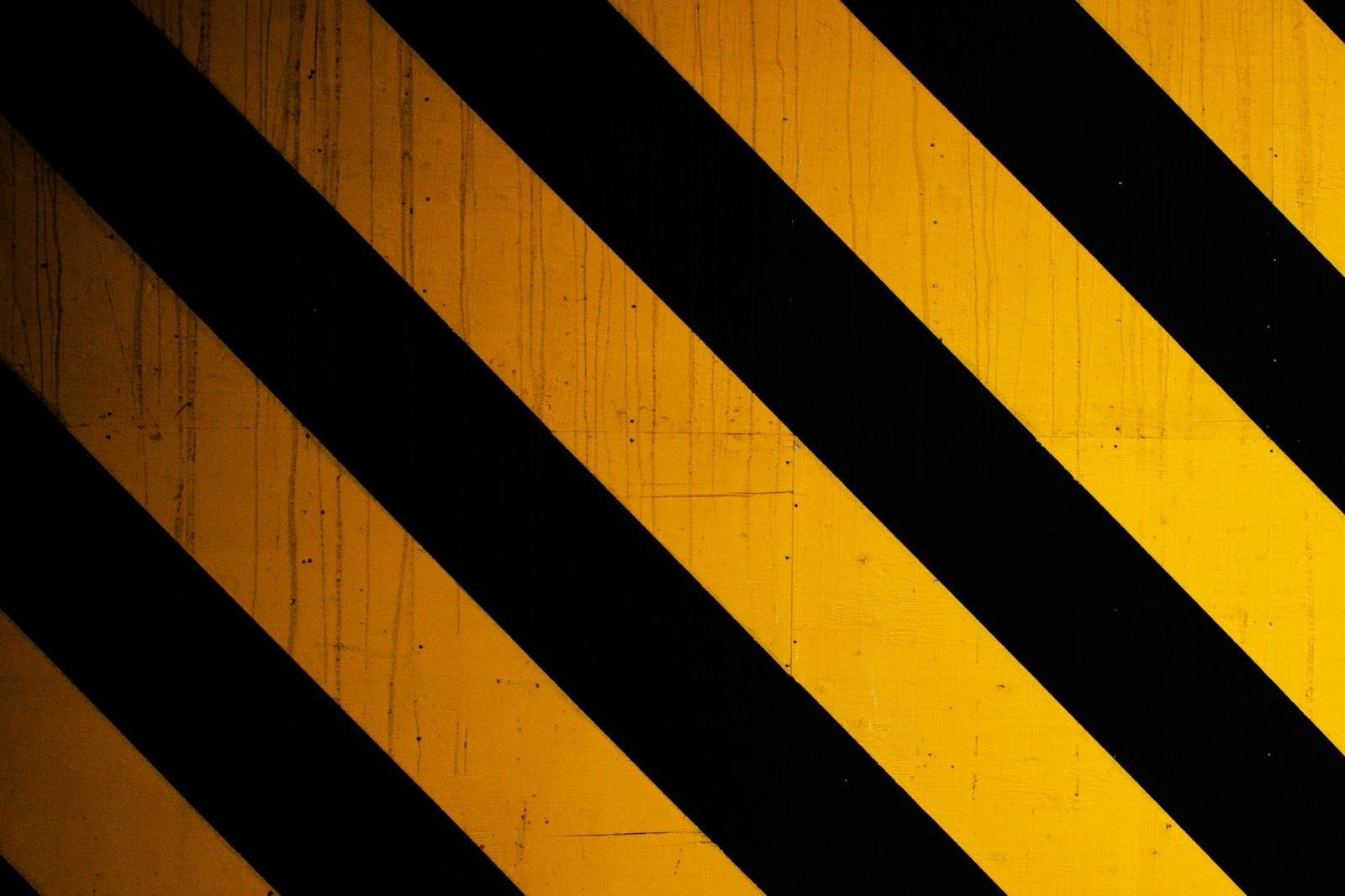 Black and yellow hazard stripes