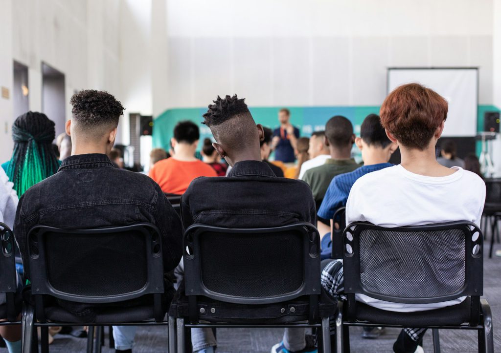 Participants seated in a training session